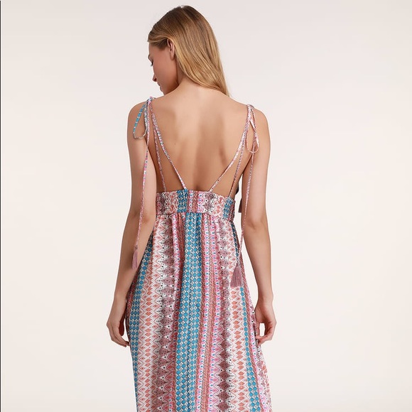 Maxin' Relaxin' Multi Print Maxi Dress - Picture 4 of 4